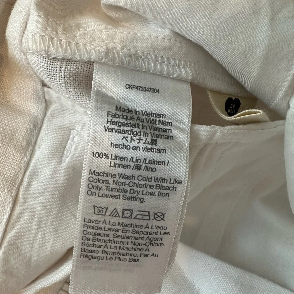 Madewell Harlow wide leg linen pants, size 2 EUC - Picture 5 of 7